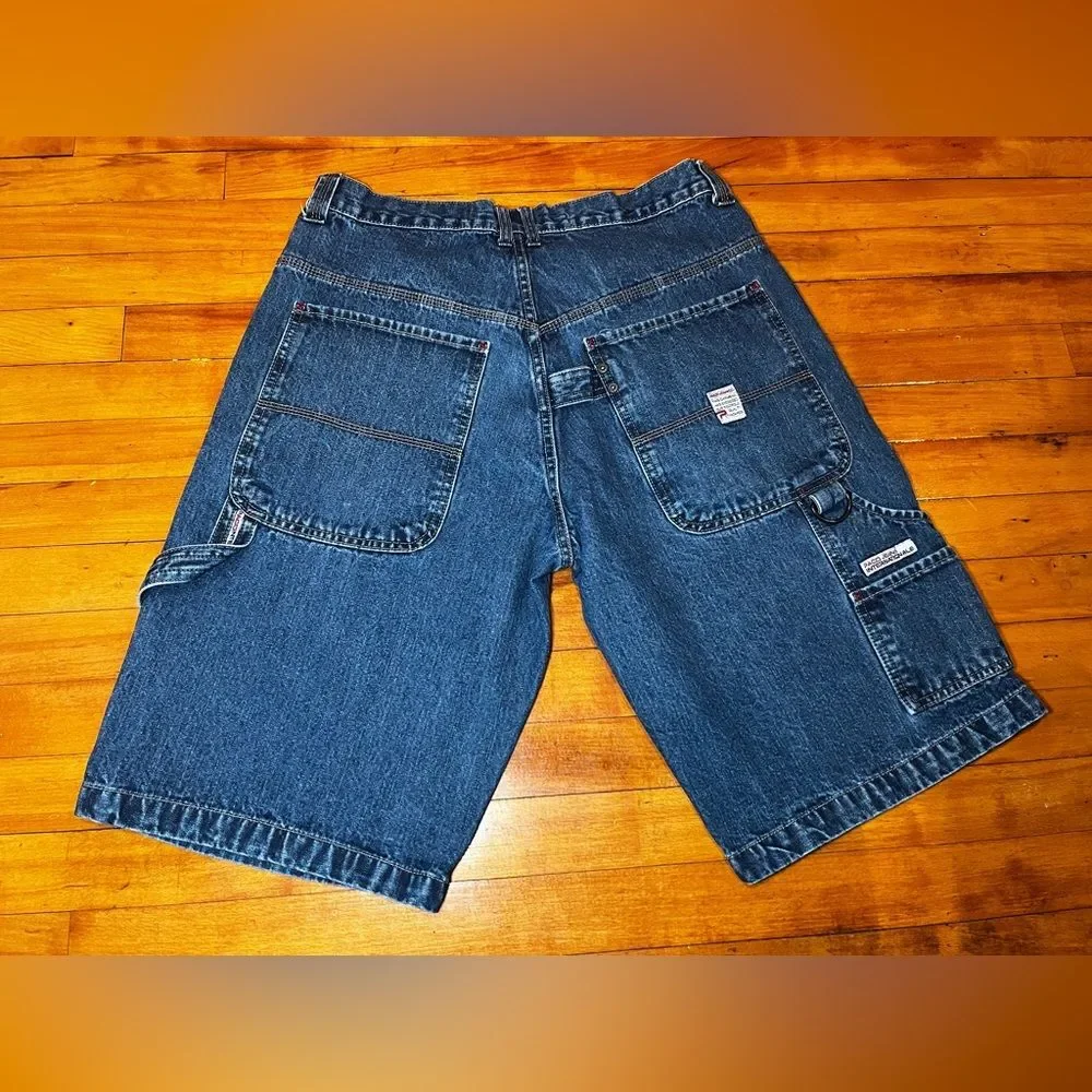 True Vintage Y2K Paco Jean Co. Carpenter Jorts Size 34